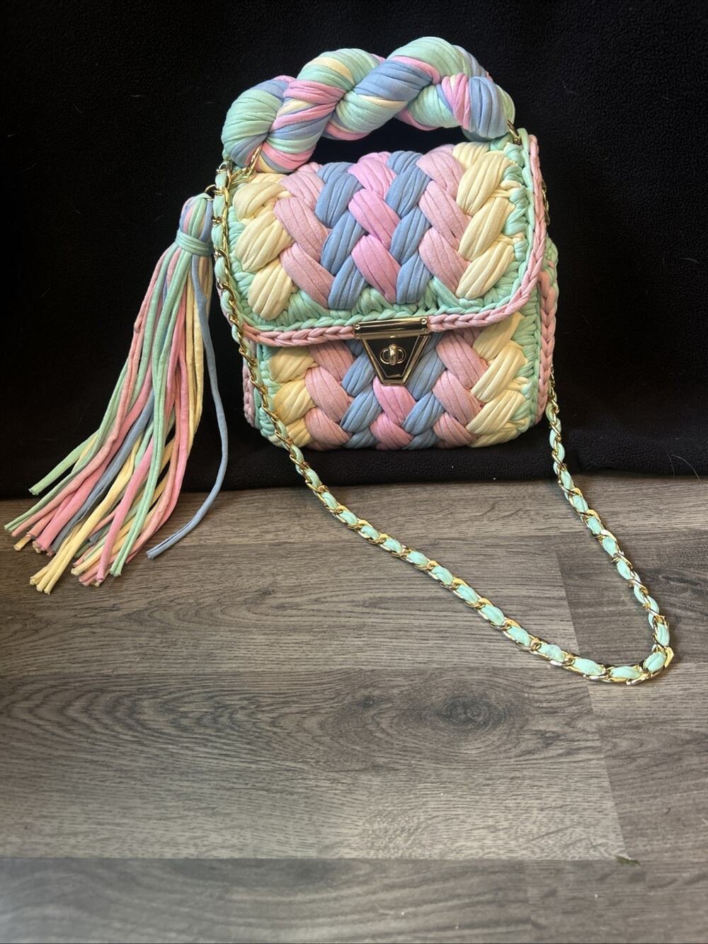 MALI BAGS BY RITA Candy premium yarn bag Small Batch Unique READ